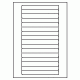 531 - Label Shape - Video Spine - 16 labels per sheet